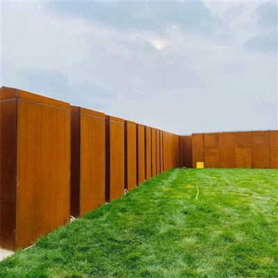 Plandálaí Gairdín Maisiúil Bosca Bláthanna Cruach Rusty Corten